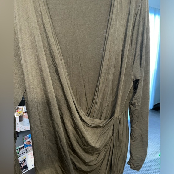 Plus size Kate and Mallory Olive green top - Picture 2 of 7